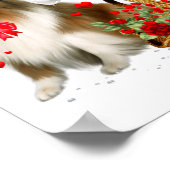 Rough Collie Heart Balloon Happy Valentine Day Dog Poster (Ecke)