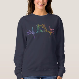 Rough Collie Heartbeat Sweatshirt