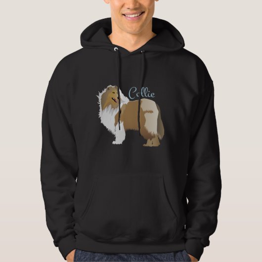Rough Collie Hoodie (Vorderseite)