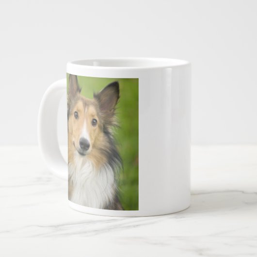 Rough Collie, Hund Jumbo-Tasse (Vorderseite Links)