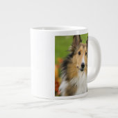 Rough Collie, Hund Jumbo-Tasse (Vorderseite Rechts)