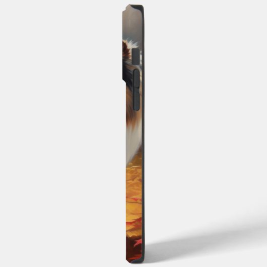 Rough Collie im Herbst Leaves Fall Inspiriert Case-Mate iPhone Hülle (Rückseite / Links)