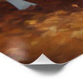 Rough Collie im Herbst Leaves Fall Inspiriert Poster (Ecke)