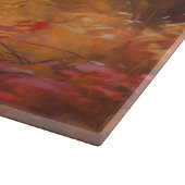 Rough Collie im Herbst Leaves Fall Inspiriert Schneidebrett (Ecke)