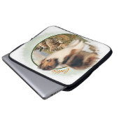 Rough Collie Keeper vom Schafe Laptopschutzhülle (Vorne Knopf)