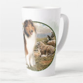 Rough Collie Keeper vom Schafe Milchtasse (Rechte Ecke)