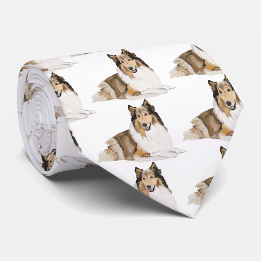 Rough Collie Krawatte (Gerollt)