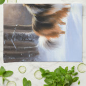 Rough Collie Let It Snow Weihnachten Geschirrtuch (Gefaltet)