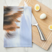 Rough Collie Let It Snow Weihnachten Geschirrtuch (Viertel Falte)