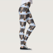 Rough Collie Let It Snow Weihnachten Leggings (Rechts)