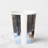 Rough Collie Let It Snow Weihnachten Pappbecher (Links)