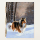 Rough Collie Let It Snow Weihnachten Planer (Vorderseite)