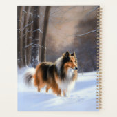 Rough Collie Let It Snow Weihnachten Planer (Rückseite)