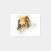 Rough Collie / Long-haarige Collie Post-it Klebezettel (Vorderseite)