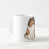 Rough Collie Magic Kaffeetasse (Vorderseite Links)