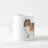 Rough Collie Magic Kaffeetasse (Vorderseite Links)