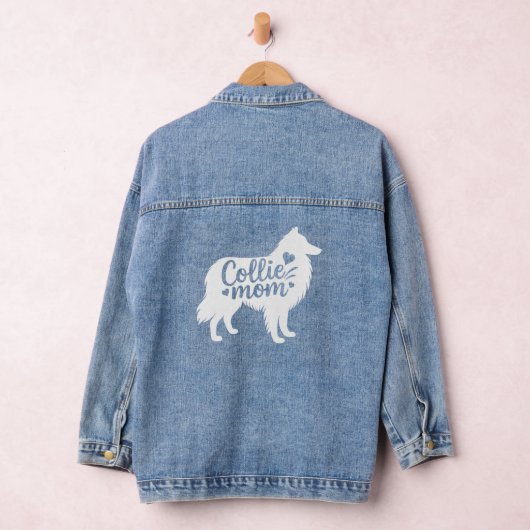 Rough Collie Mama Denim Jeansjacke (Hangar)