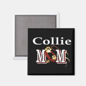 Rough Collie Mama Geschenke Magnet (Vorderseite/Rückseite)