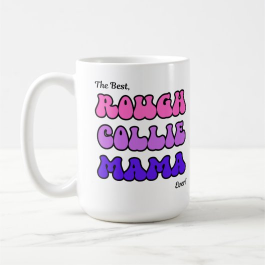 Rough Collie Mama Tasse (Links)