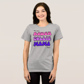 Rough Collie Mama Tri-Blend Shirt (Vorderseite voll)