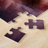 Rough Collie mit Cloud Space Hintergrund Puzzle (Seite)