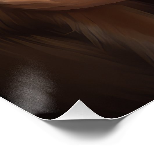 Rough Collie mit dem Weihnachtsmann Feierliche Wei Poster (Ecke)