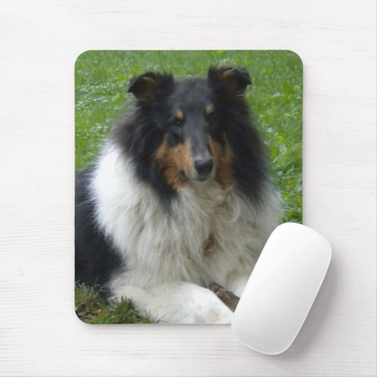 Rough Collie Mouse Mousepad (Mit Mouse)