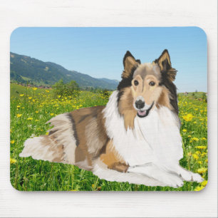 Rough Collie Mousepad