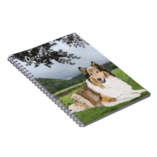 Rough Collie Notizblock (Rechte Seite)