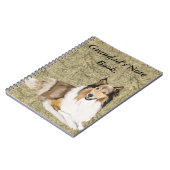Rough Collie Notizblock (Linke Seite)
