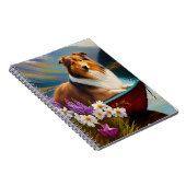 Rough Collie on a Paddle: Ein Landschaftliches Abe Notizblock (Rechte Seite)