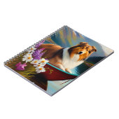 Rough Collie on a Paddle: Ein Landschaftliches Abe Notizblock (Linke Seite)