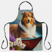 Rough Collie on a Paddle: Ein Landschaftliches Abe Schürze (Vorderseite)