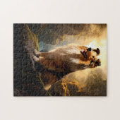 Rough Collie on Mountain Puzzle. Puzzle (Horizontal)