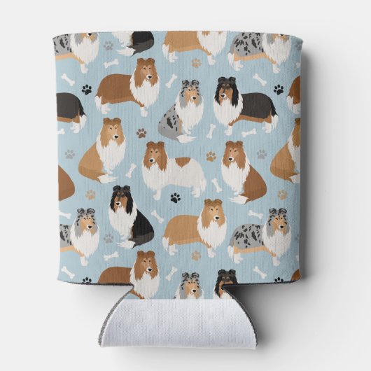 Rough Collie Paws and Bones Dosenkühler (Rückseite)