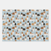 Rough Collie Paws and Bones Geschenkpapier Set (Vorderseite)