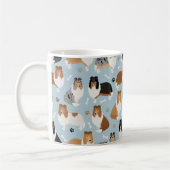 Rough Collie Paws and Bones Kaffeetasse (Links)