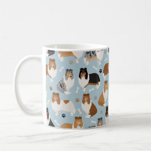 Rough Collie Paws and Bones Kaffeetasse