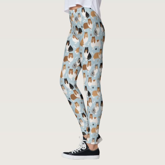 Rough Collie Paws and Bones Leggings (Links)