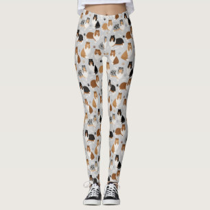 Rough Collie Paws and Bones Leggings