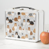 Rough Collie Paws and Bones Metal Lunch Box (Beispiel)