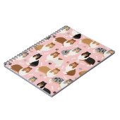 Rough Collie Paws and Bones Notebook Notizblock (Linke Seite)