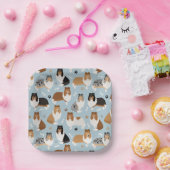 Rough Collie Paws and Bones Paper Tellers Pappteller (Party)