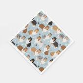 Rough Collie Paws and Bones Serviette (Ecke)