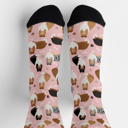 Rough Collie Paws and Bones Socken (Oben)