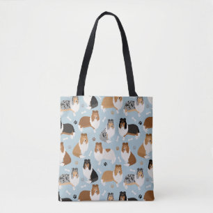 Rough Collie Paws and Bones Tasche