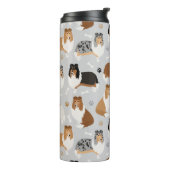 Rough Collie Paws and Bones Thermosbecher (Nach links gedreht)