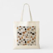 Rough Collie Paws and Bones Tote Bag Tragetasche (Rückseite)