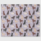 Rough Collie Paws and Bones Wrapping Paper Geschenkpapier (Flach)