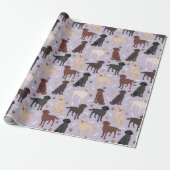 Rough Collie Paws and Bones Wrapping Paper Geschenkpapier (Ungerollt)